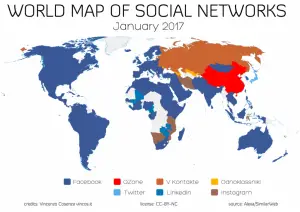 wersm world map social networks